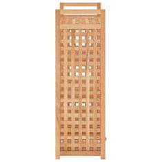 Vidaxl Regal za čevlje s predalom 70x27x81 cm trdna orehovina
