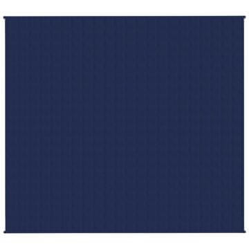 Vidaxl Obtežena odeja modra 200x230 cm 9 kg blago