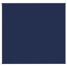 Vidaxl Obtežena odeja modra 220x240 cm 11 kg blago