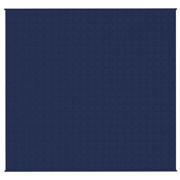 Vidaxl Obtežena odeja modra 220x240 cm 11 kg blago