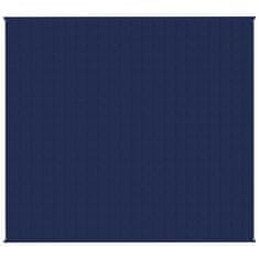 Vidaxl Obtežena odeja modra 200x220 cm 9 kg blago