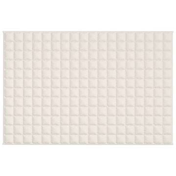 Vidaxl Obtežena odeja svetlo krem 122x183 cm 9 kg blago