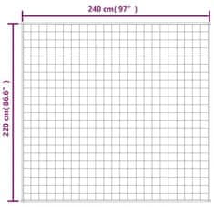 Vidaxl Obtežena odeja svetlo krem 220x240 cm 11 kg blago
