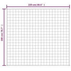 Vidaxl Obtežena odeja modra 200x220 cm 9 kg blago