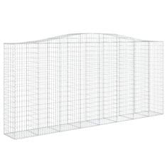 Vidaxl Obokane gabion košare 9 kosov 400x50x180/200cm pocinkano železo