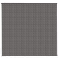 Vidaxl Obtežena odeja siva 220x230 cm 11 kg blago