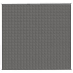 Vidaxl Obtežena odeja siva 220x240 cm 15 kg blago