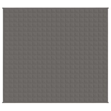 Vidaxl Obtežena odeja siva 200x230 cm 13 kg blago