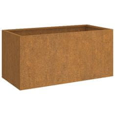 Vidaxl Cvetlično korito 62x30x29 cm corten jeklo