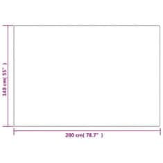Vidaxl Obtežena odeja s prevleko siva 140x200 cm 6 kg blago