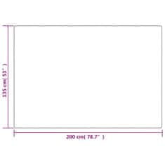 Vidaxl Obtežena odeja s prevleko siva 135x200 cm 6 kg blago