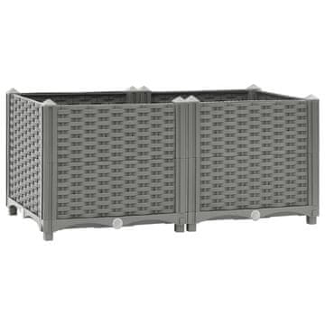 Vidaxl vidaXL Dvignjeno korito za gredice, 80 x 40 x 38 cm, polipropilen