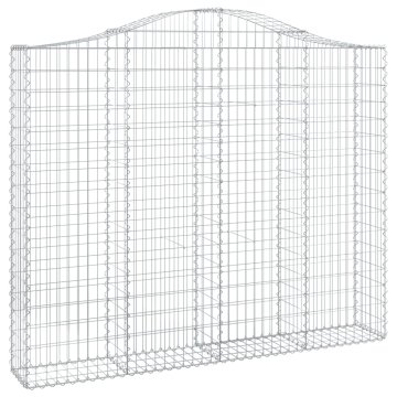 Vidaxl Obokana gabonska košara 200x30x160/180 cm pocinkano železo