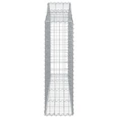 Vidaxl Obokane gabion košare 7 kosov 200x30x100/120cm pocinkano železo
