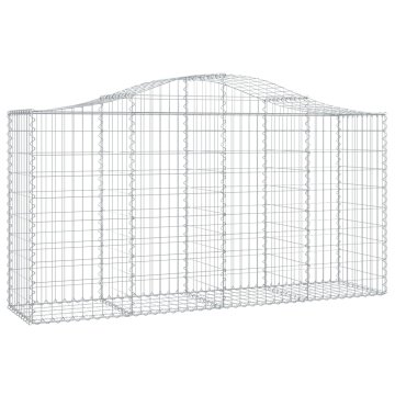 Vidaxl Obokana gabonska košara 200x50x100/120 cm pocinkano železo