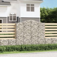 Vidaxl Obokane gabion košare 30kosov 200x50x180/200cm pocinkano železo