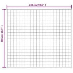 Vidaxl Obtežena odeja svetlo krem 200x230 cm 9 kg blago