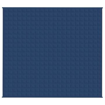 Vidaxl Obtežena odeja modra 200x230 cm 9 kg blago