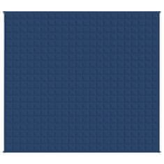 Vidaxl Obtežena odeja modra 220x240 cm 11 kg blago