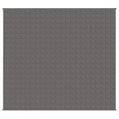 Vidaxl Obtežena odeja siva 200x220 cm 9 kg blago