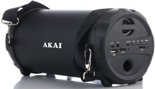 Prenosni zvočnik Bluetooth akai abts12c aux in USB vhod polnilna baterija lep zvok