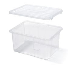 Prosperplast Škatla za shranjevanje CARGOBOX 30x20x16cm 6L prozorna s pokrovom