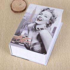 Korbi Kovinska Knjiga Sev MARILYN za Denar Skryti