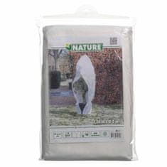 Vidaxl Zimska koprena z zadrgo 70 g/m² bela 2,5x2x2 m