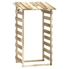 Vidaxl Pergola s streho 4 kosi 100x90x200 cm impregnirana borovina