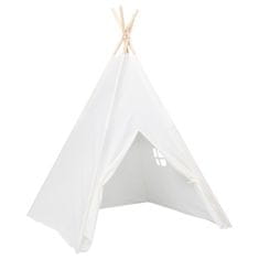 shumee Otroški tipi šotor z vrečo peach skin bel 120x120x150 cm