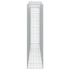 Vidaxl Obokane gabion košare 20kosov 400x50x200/220cm pocinkano železo