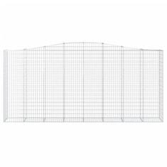 Vidaxl Obokane gabion košare 6 kosov 400x50x180/200cm pocinkano železo
