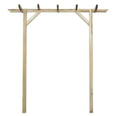 Greatstore Vrtna pergola 200x40x205 cm lesena