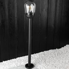 LUMILED Vrtna svetilka E27 črna stebrička OVALIS 100cm