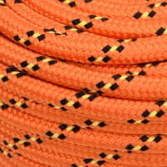 Vidaxl Vrv za čoln oranžna 16 mm 50 m polipropilen