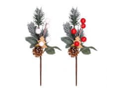 SMRK Božična dekoracija z jagodami in drevesom 20cm
