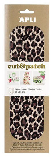 Apli Papir Cut&amp;Patch 30 x 50 cm - Leopard 3 kosi
