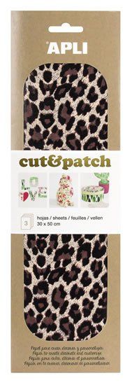 Apli Papir Cut&Patch 30 x 50 cm - Leopard 3 kosi