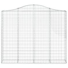 Vidaxl Obokane gabion košare 20kosov 200x30x160/180cm pocinkano železo