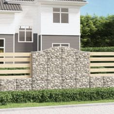 Vidaxl Obokane gabion košare 20kosov 200x30x160/180cm pocinkano železo