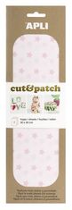 Apli Papir Cut&amp;Patch 30 x 50 cm - Stars pink pastel 3 kosi
