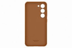 Samsung Usnjeni zadnji pokrov za Galaxy S23 Camel