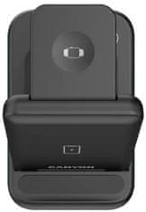 Canyon Brezžični polnilnik WS-304 B, QC18W, 3v1, vhod 9V/2A, izhod 12V/1,5A, izhod 15W/10W/7,5W/5W, tip C na USB-A, črn