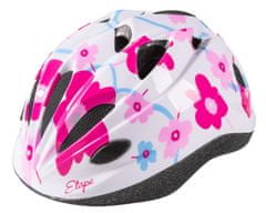Etape Otroška kolesarska čelada Pony belo-rožnata XS-S