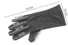 Trizand Zimske rokavice z zaslonom na dotik 2v1 sive ISO 6412