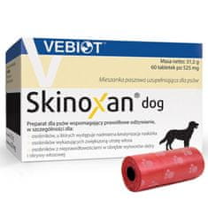 VEBIOT Vitamini, dodatki za pse Skinoxan dog 60 tablet + vrečke za iztrebke