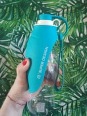 Mersjo Prenosna steklenica za vodo za hišne ljubljenčke 580ml modra