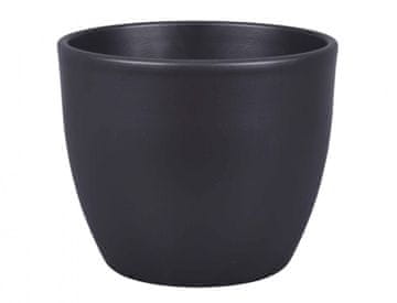 Prevleka za cvetlični lonec PRIMUS PASTEL keramika mat d19x17cm, antracit.