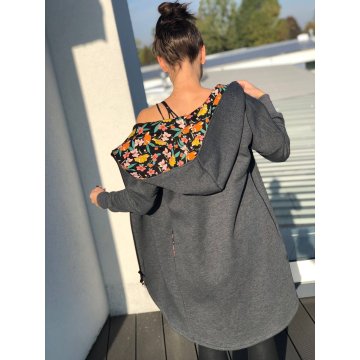 No Name Zusska ženska majica z nordijskimi cvetovi