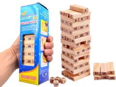ER4 lesena igra z zibajočim se stolpom 54 kosov